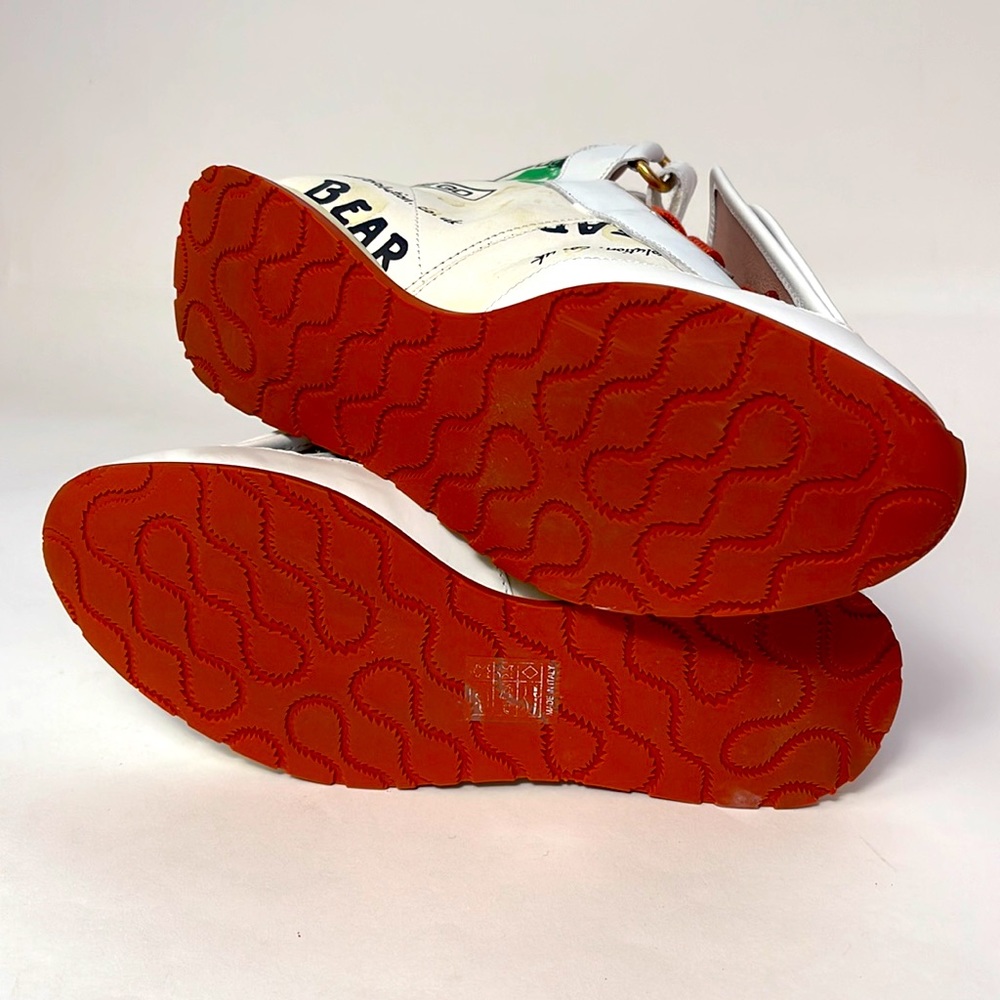 VIVIENNE WESTWOOD 3 TONGUE SNEAKERS IT38 MEANINGLESS PRINT - Picture 4 of 9